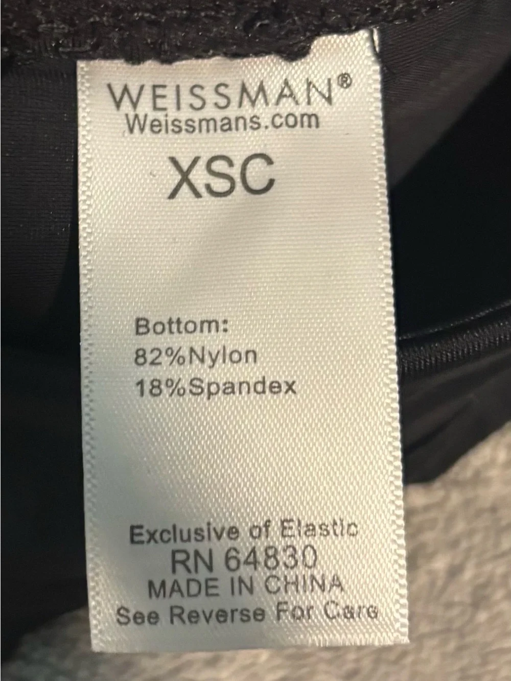 NWT Girls Weissman Black Spandex Dance Shorts For Performance Or Practice